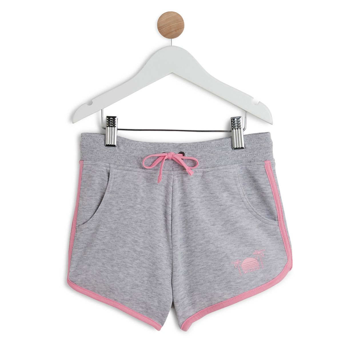 INEXTENSO Short de sport gris en molleton fille