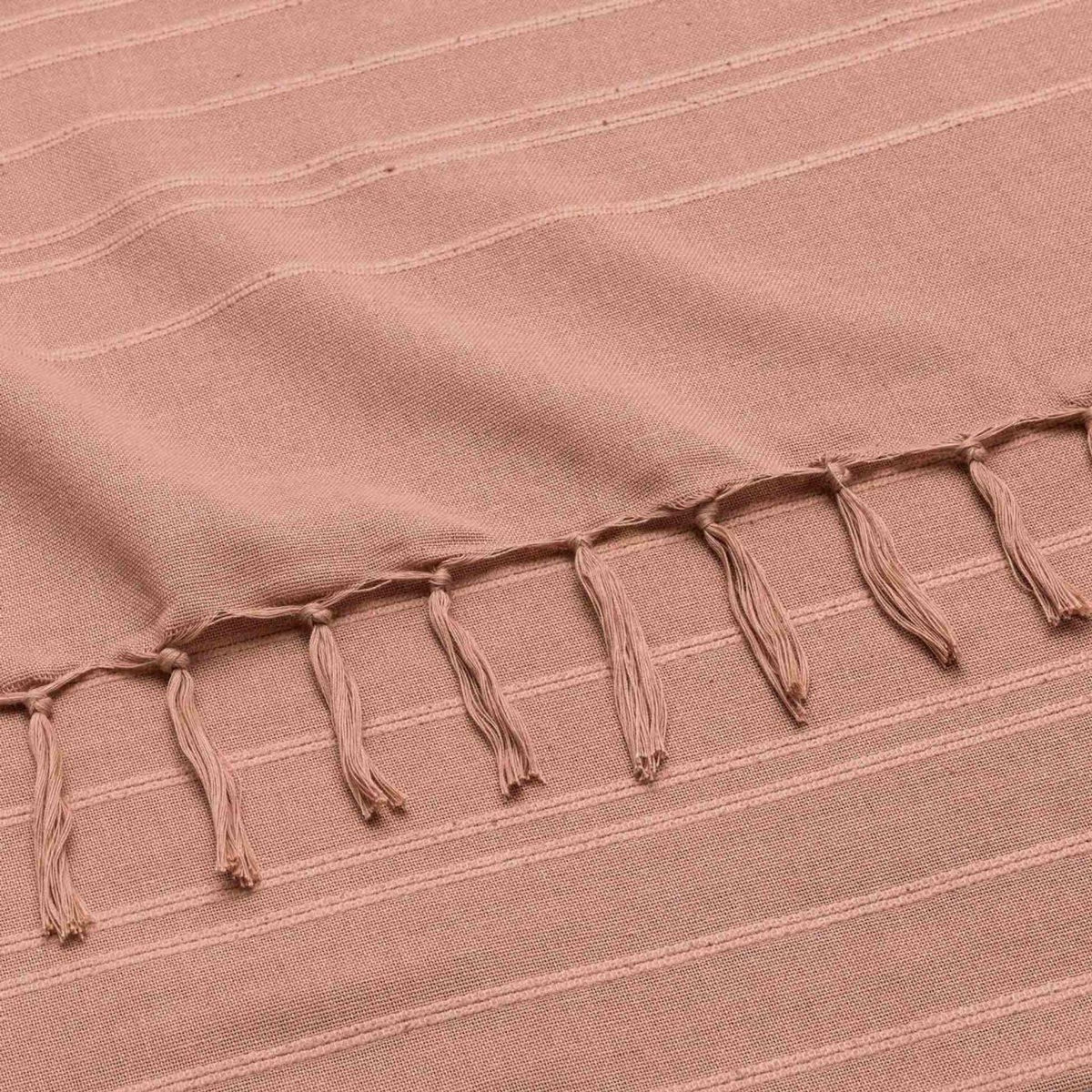 Paris Prix Plaid à Franges  Lilia  240x260cm Mocha