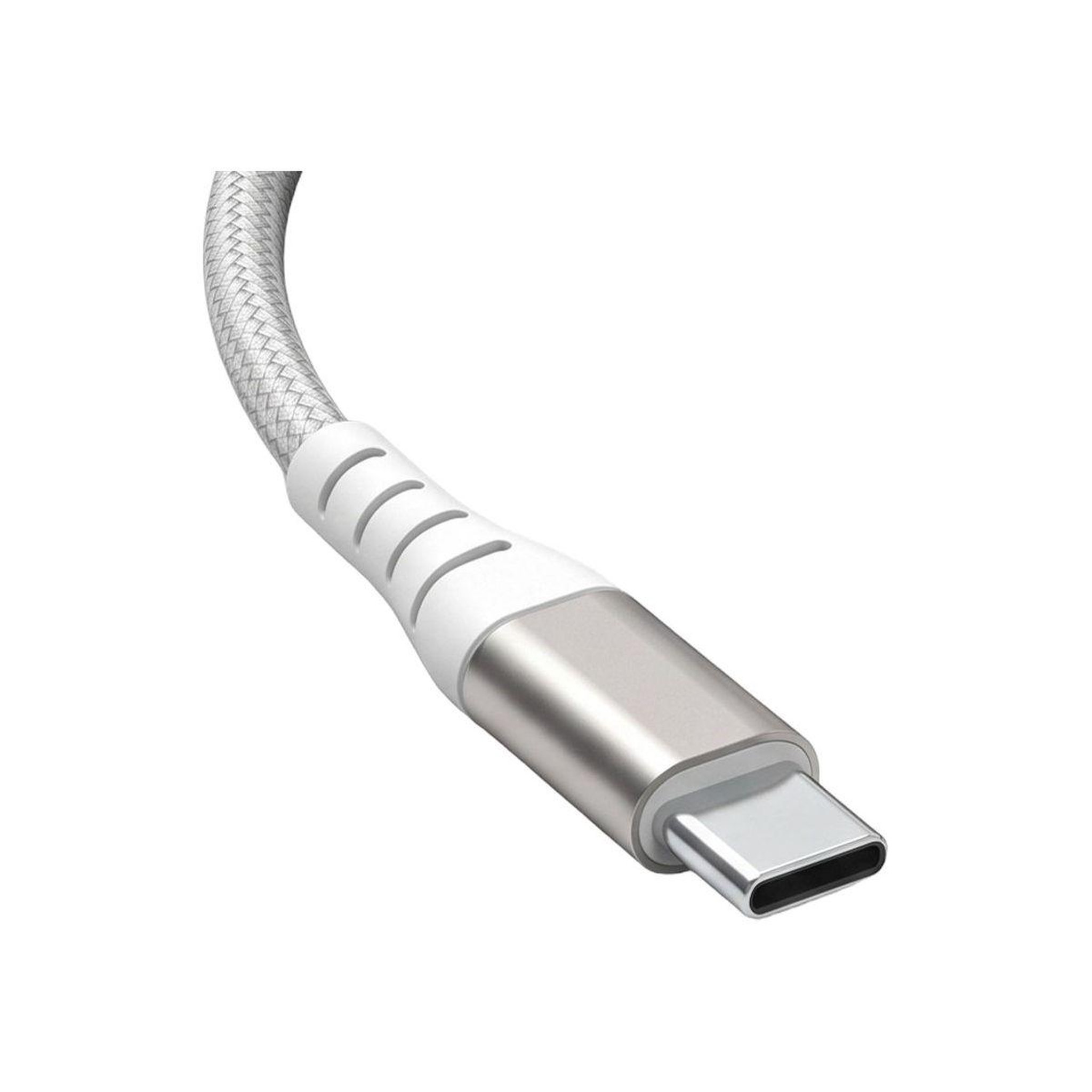 Voir la diapositive 4 : FORCE POWER Cable 60w 2m lightning mfi / usb-c mfi blanc
