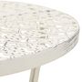 Voir la diapositive 3 : VIDAXL Table de bistro Style vintage Ronde Metal 40x70 cm Blanc