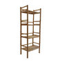 Voir la diapositive 1 : SWEEEK Etagère en bambou 4 niveaux L54cm x P32 x H144cm
