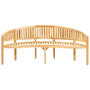 Voir la diapositive 4 : VIDAXL Banc de jardin en forme de banane 200 cm bois de teck solide