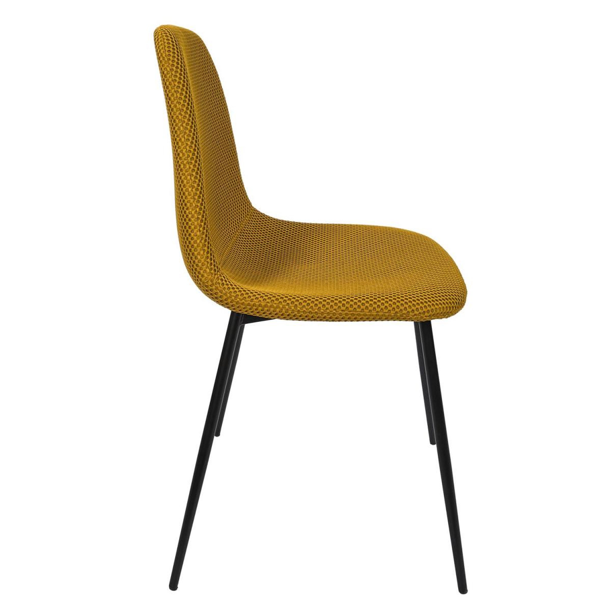 Voir la diapositive 5 : The Home Deco Factory Lot de 4 chaises  atome  86cm jaune