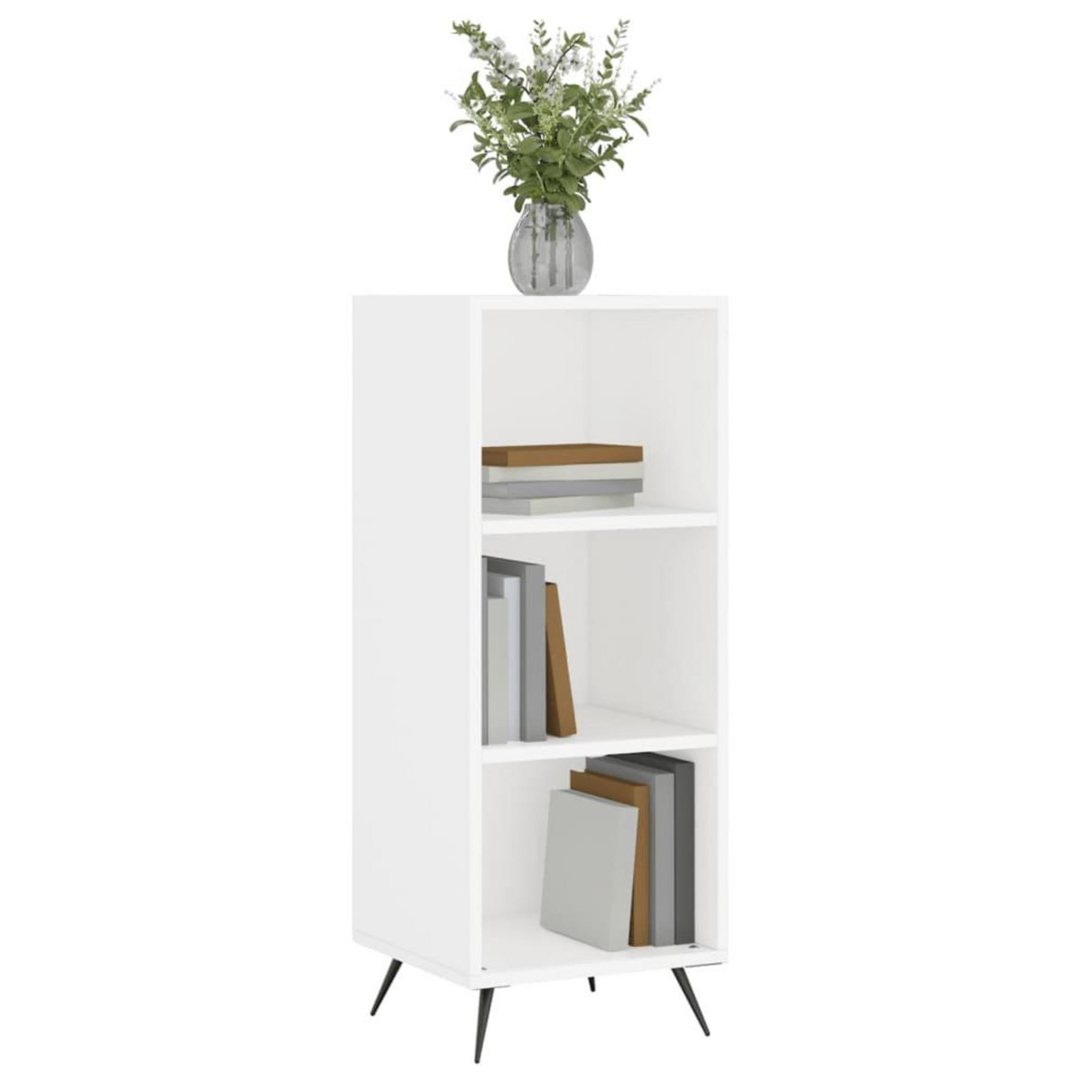 VIDAXL Armoire a etageres blanc 34,5x32,5x90 cm bois d'ingenierie