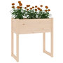 Voir la diapositive 4 : VIDAXL Jardiniere 78x40x81 cm Bois massif de pin