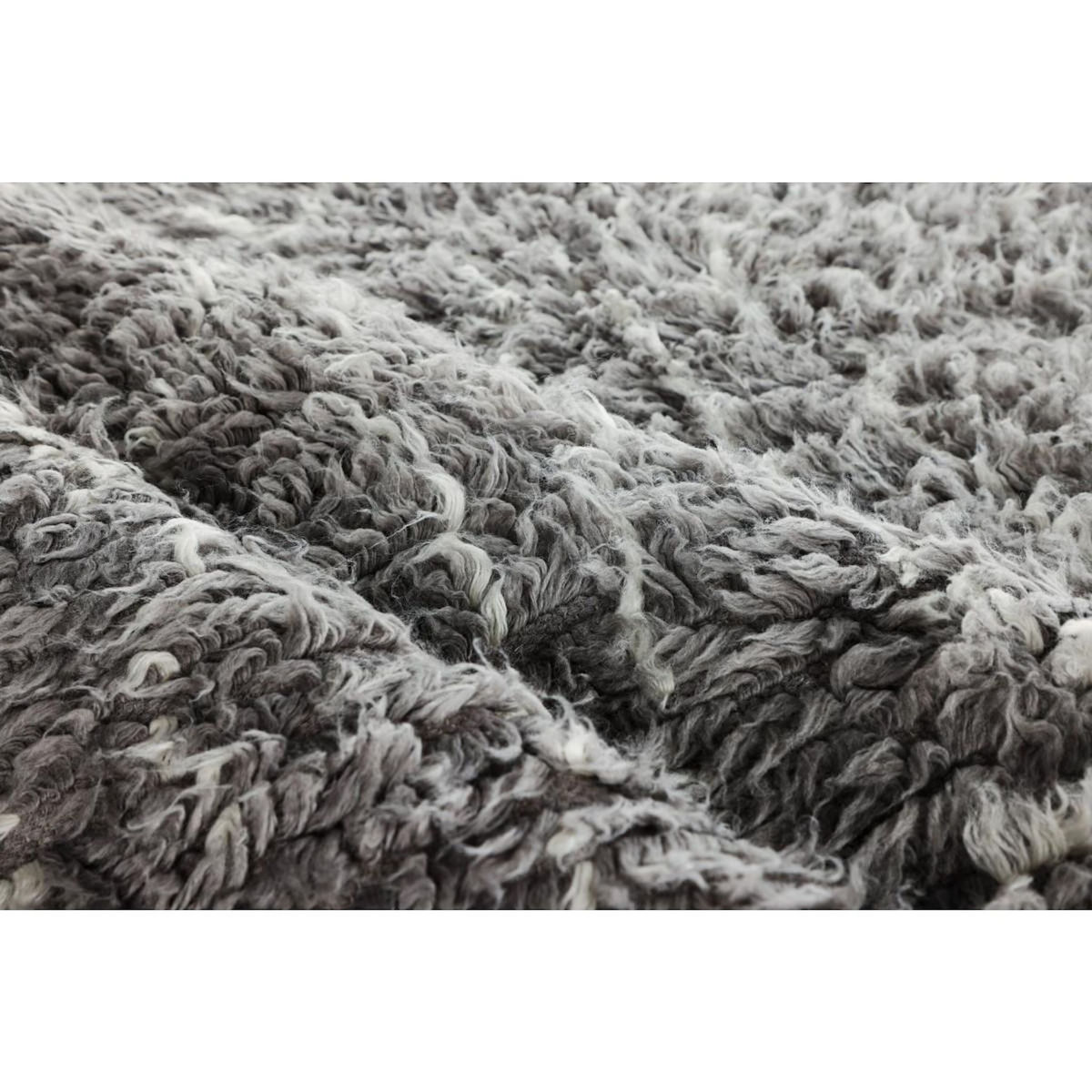 Paris Prix Tapis Rectangulaire en Laine  Leiko  160x230cm Gris