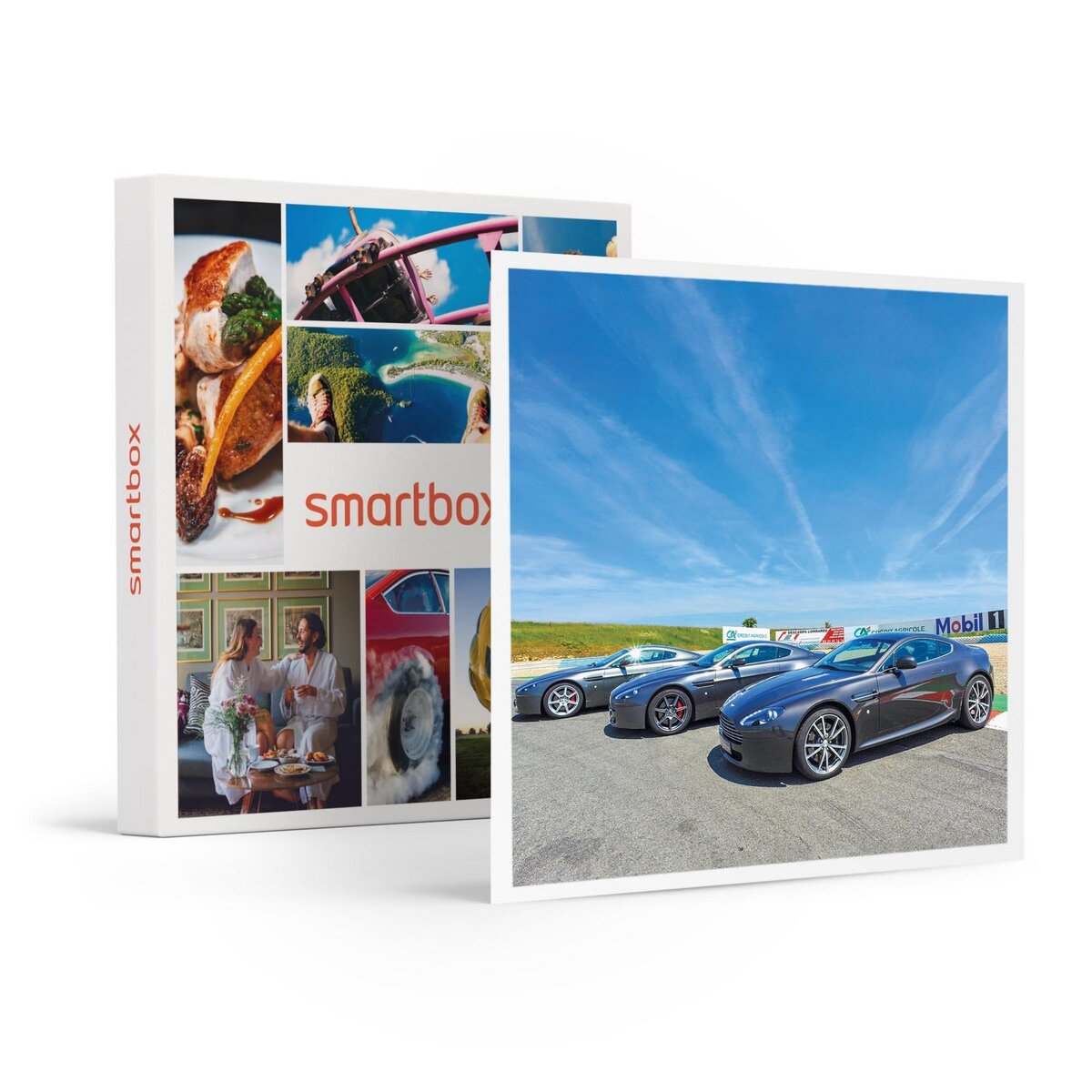 Smartbox Sensations pilotage : 4 tours en Aston Martin et Audi R8 sur le circuit de Lohéac - Coffret Cadeau Sport & Aventure