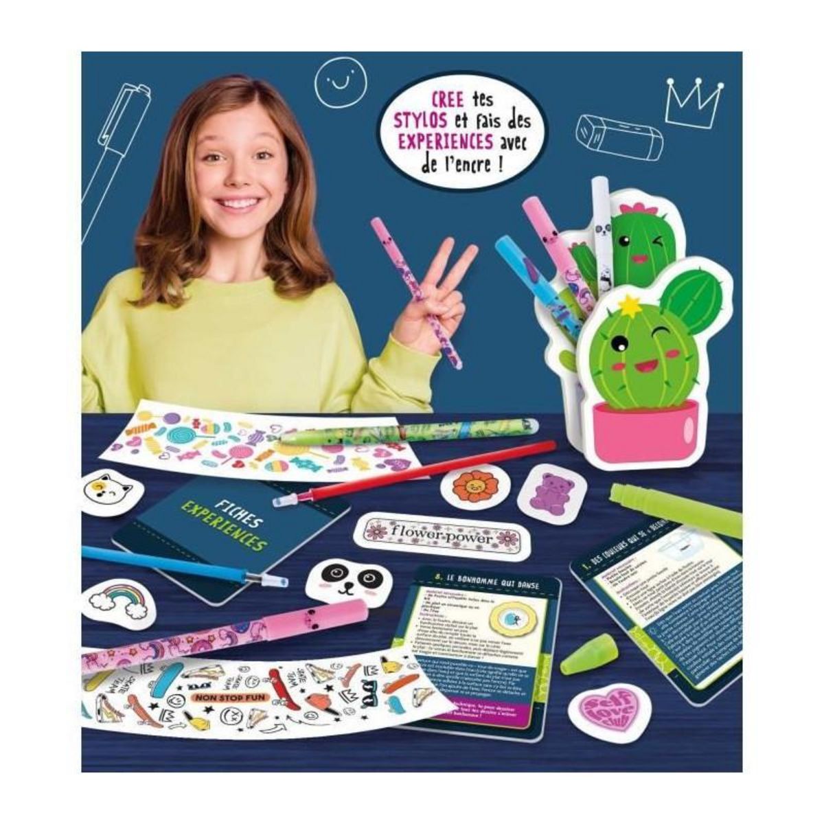 LISCIANI GIOCHI Laboratoire de stylos effaçables - Kit Scientifique - I'M A GENIUS - Stylos a personnaliser, Expériences d'encre