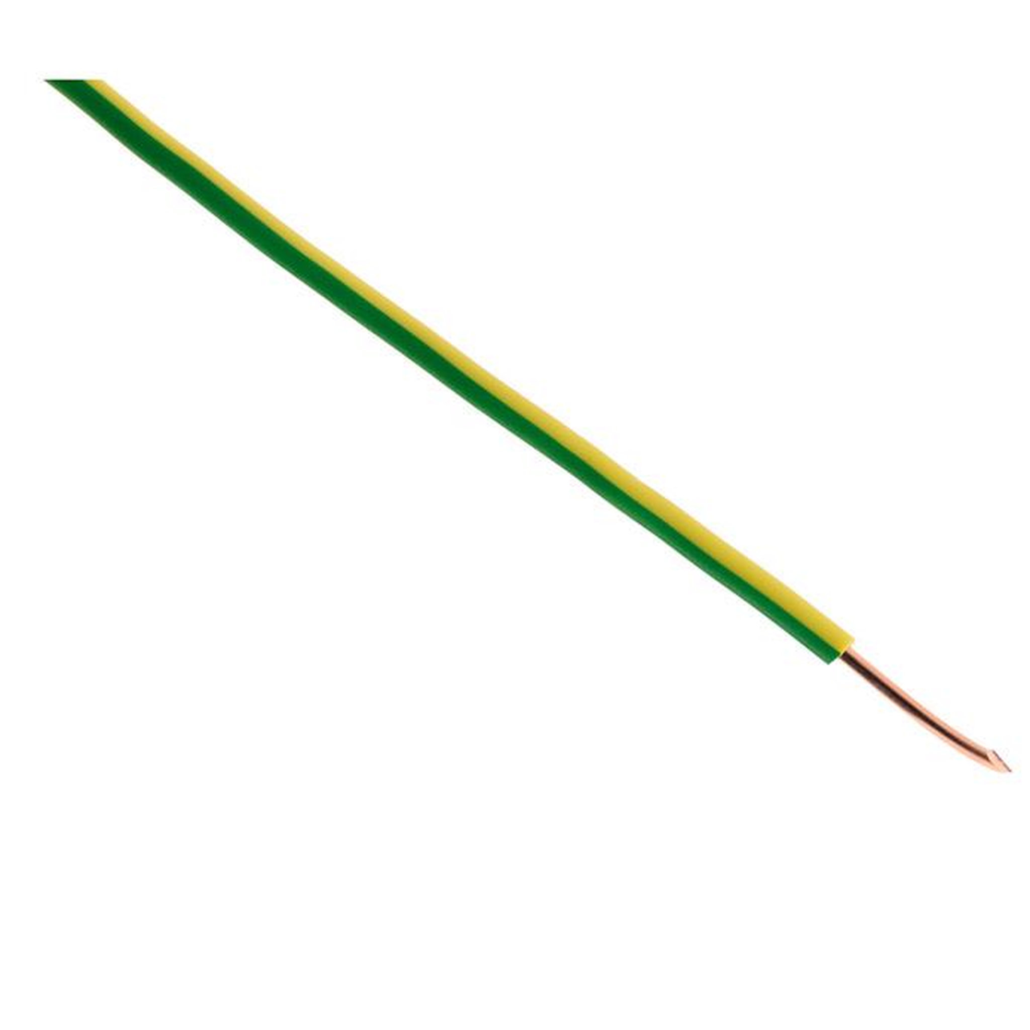 Voir la diapositive 2 : ZENITECH Câble électrique HO7V-U 2,5mm2 vert-jaune 10m