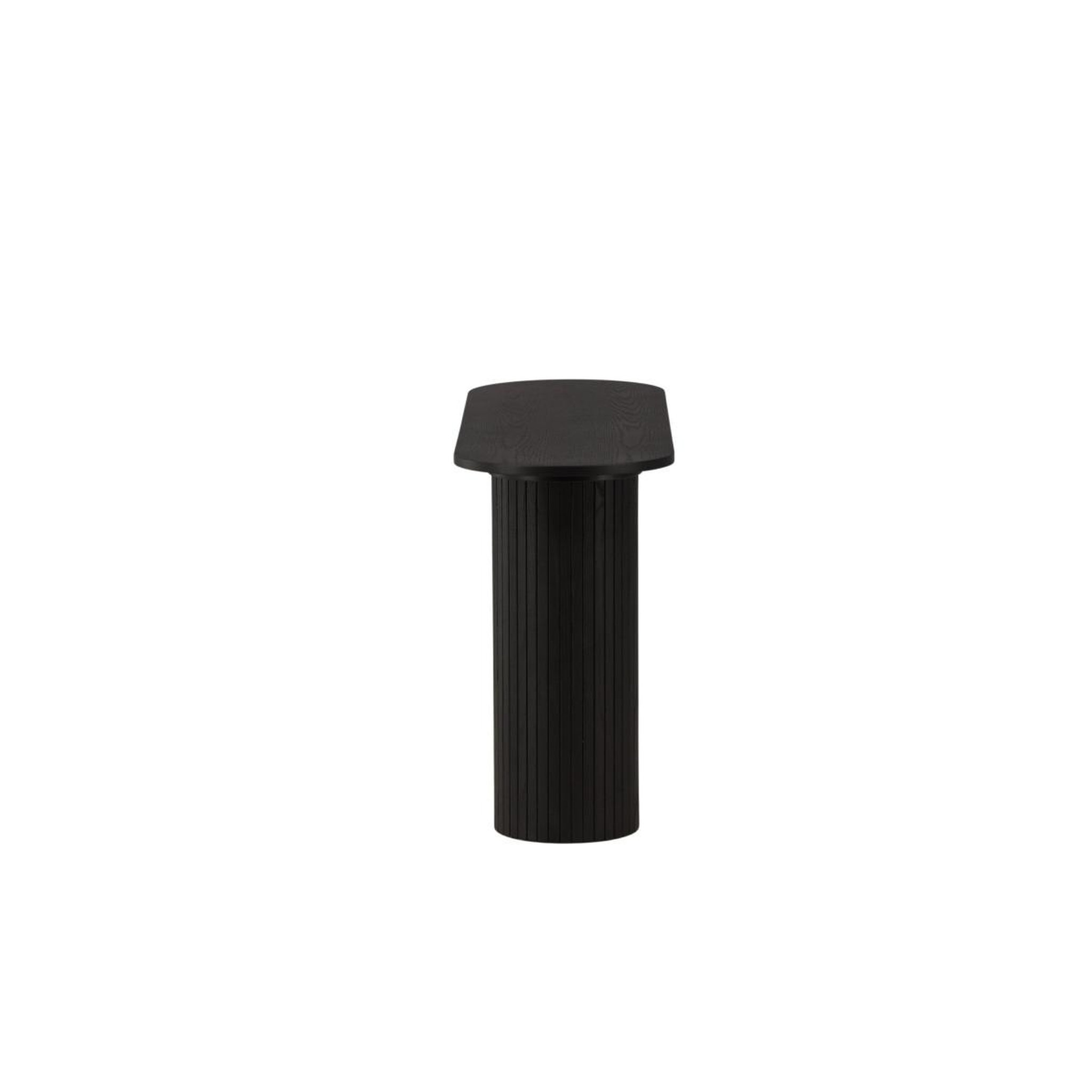 Voir la diapositive 2 : Paris Prix Console design nervuré  bianca  130cm noir