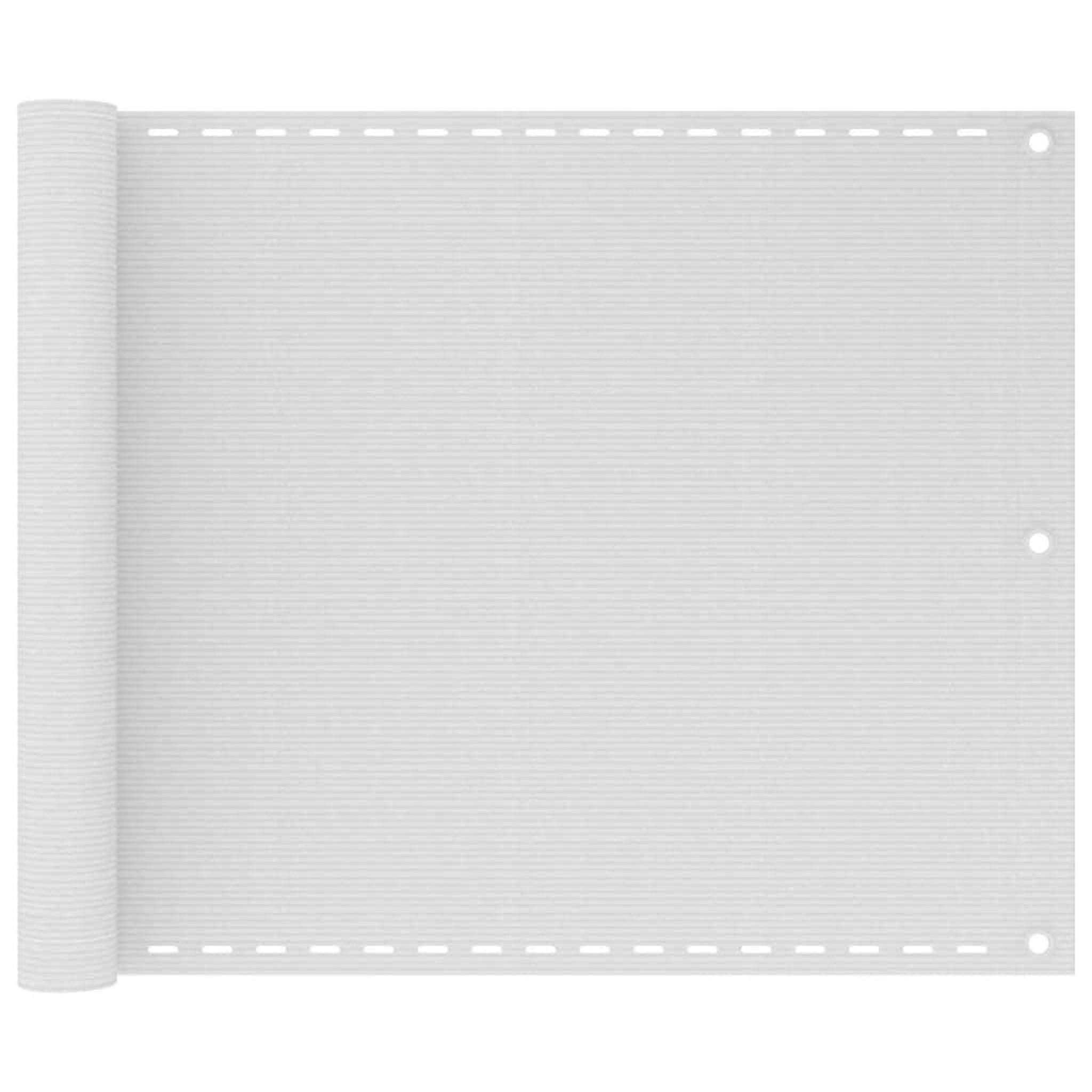 Voir la diapositive 1 : VIDAXL Ecran de balcon Blanc 75x500 cm PEHD