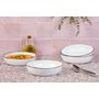 Voir la diapositive 2 : BJORN Assiette creuse PURE Ø21,5cm - 4 pièces - Blanc Neige