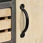 Voir la diapositive 4 : VIDAXL Buffet Bois de manguier massif et acier 65x33x76 cm