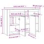 Voir la diapositive 6 : VIDAXL Buffet avec lumieres LED gris beton 115,5x30x75 cm