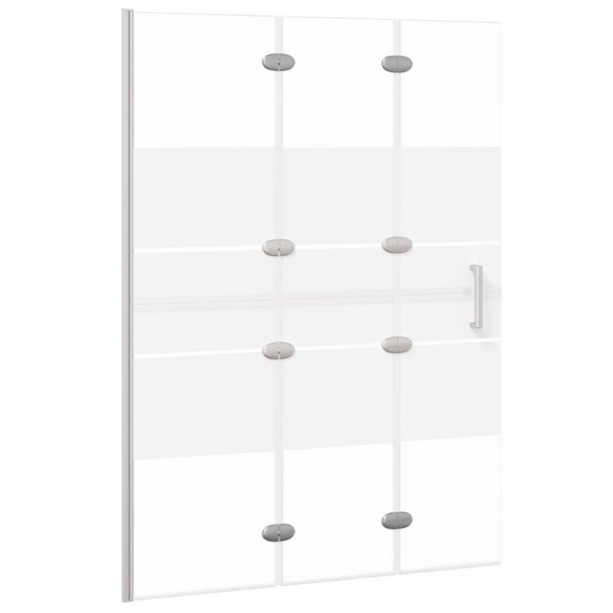VIDAXL Cabine de douche pliable ESG 100x140 cm Blanc