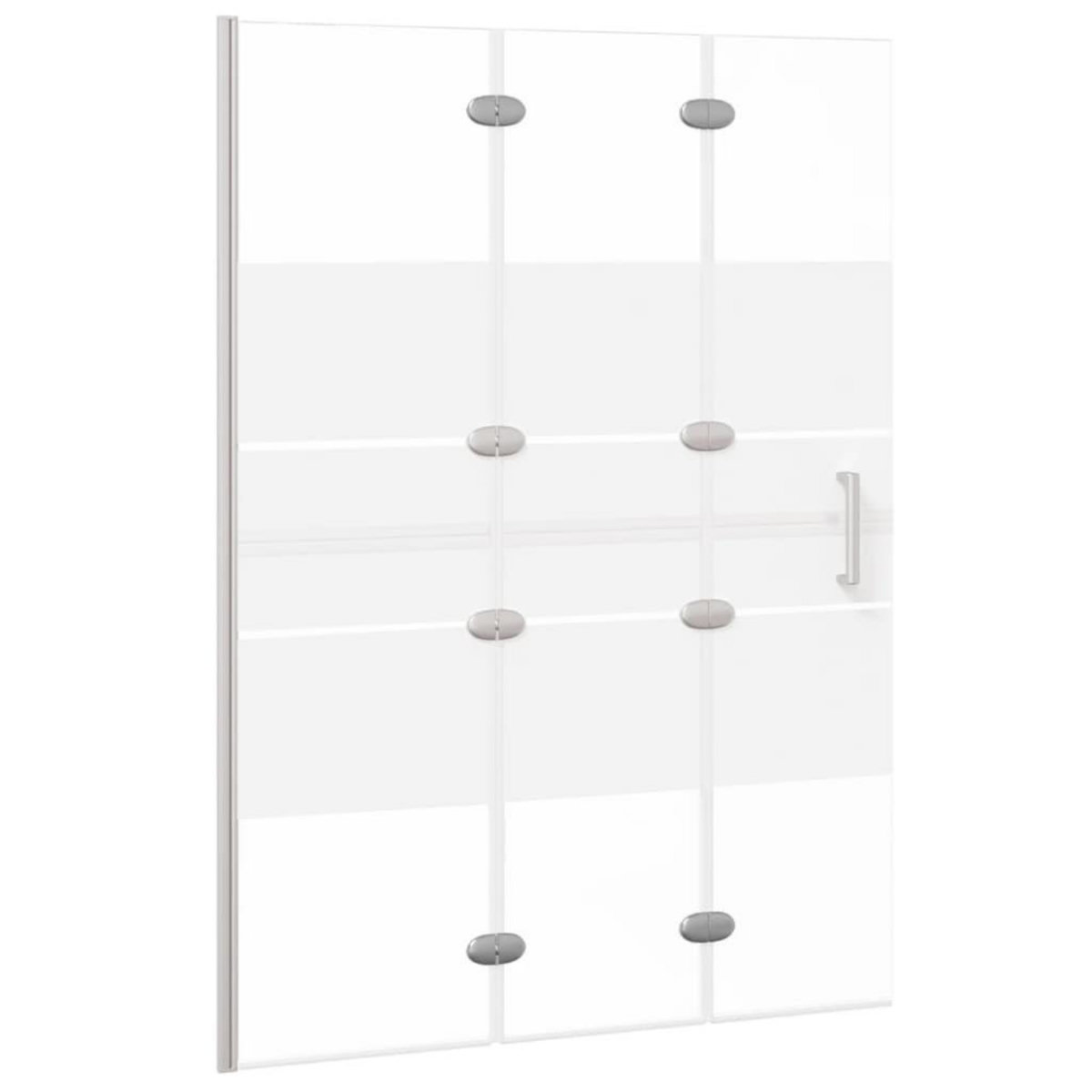 VIDAXL Cabine de douche pliable ESG 100x140 cm Blanc