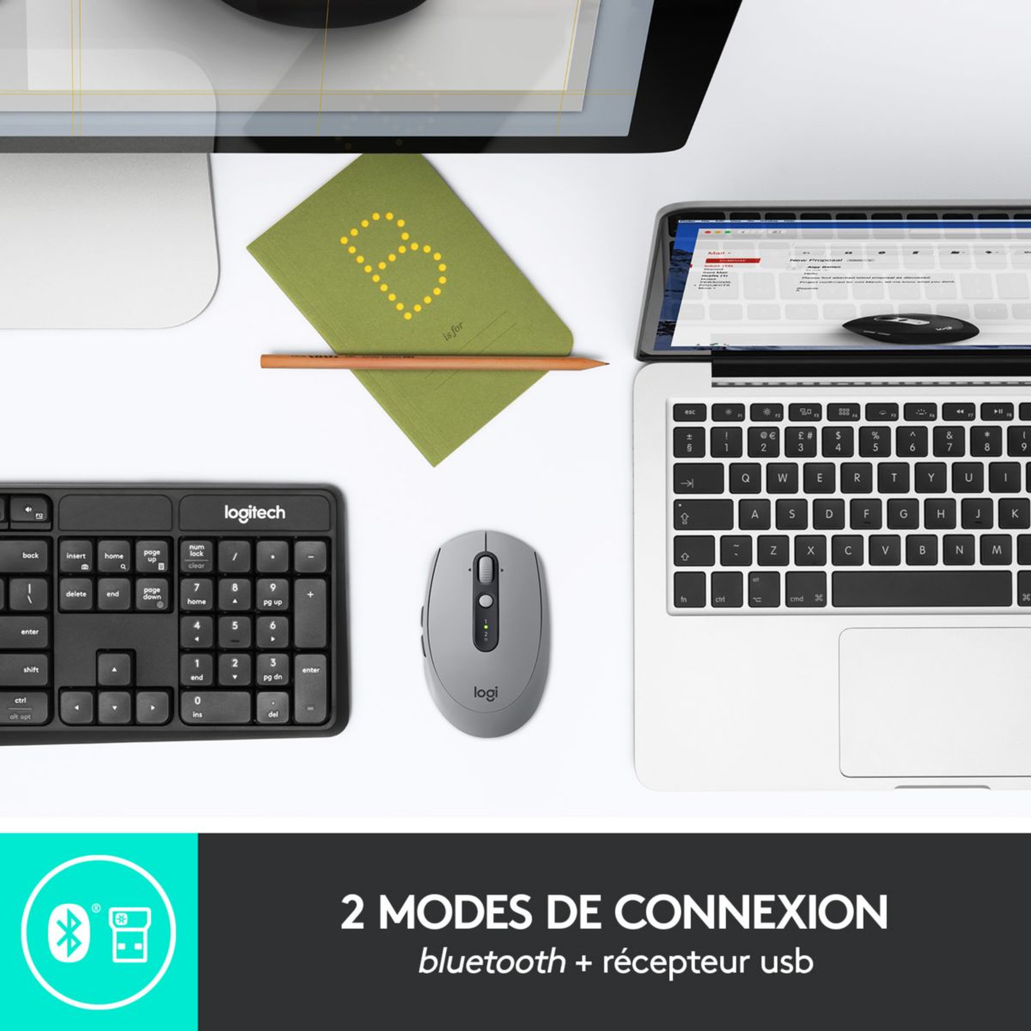Voir la diapositive 5 : Logitech Souris sans fil M590 Grise