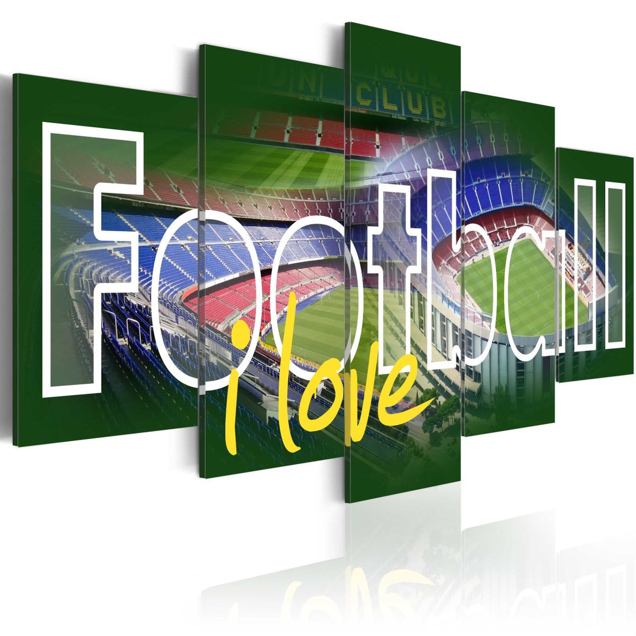 Paris Prix Tableau imprimé  i love football. Coloris disponibles : Multicolore
