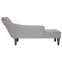Voir la diapositive 5 : VIDAXL Fauteuil long avec accoudoir droit gris nuage tissu