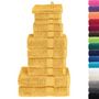 Voir la diapositive 2 : VIDAXL Ensemble de serviettes de qualité supérieure SOLUND 12 pcs doré