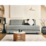 Voir la diapositive 3 : BEST MOBILIER Brescia - banquette 3 places convertible en tissu velours relief
