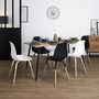 Voir la diapositive 2 : The Home Deco Factory Table extensible pour 4 à 6 personnes en bois Honoré  - Marron et noir