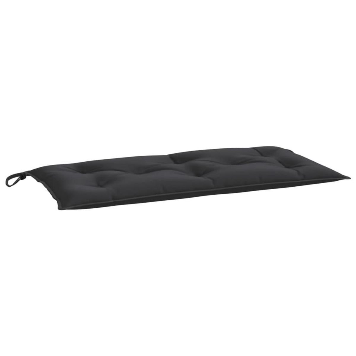 VIDAXL Coussins de banc jardin lot de 2 noir 100x50x7 cm tissu Oxford