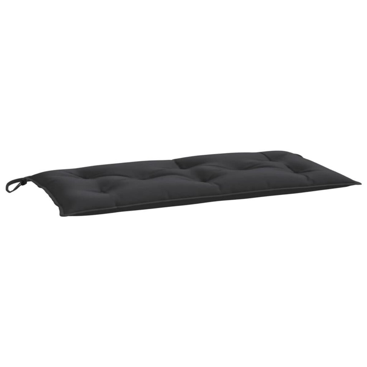 VIDAXL Coussins de banc jardin lot de 2 noir 100x50x7 cm tissu Oxford
