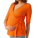 MAMALICIOUS T-Shirt Orange de Grossesse Femme Mamalicious 20018309. Coloris disponibles : Orange