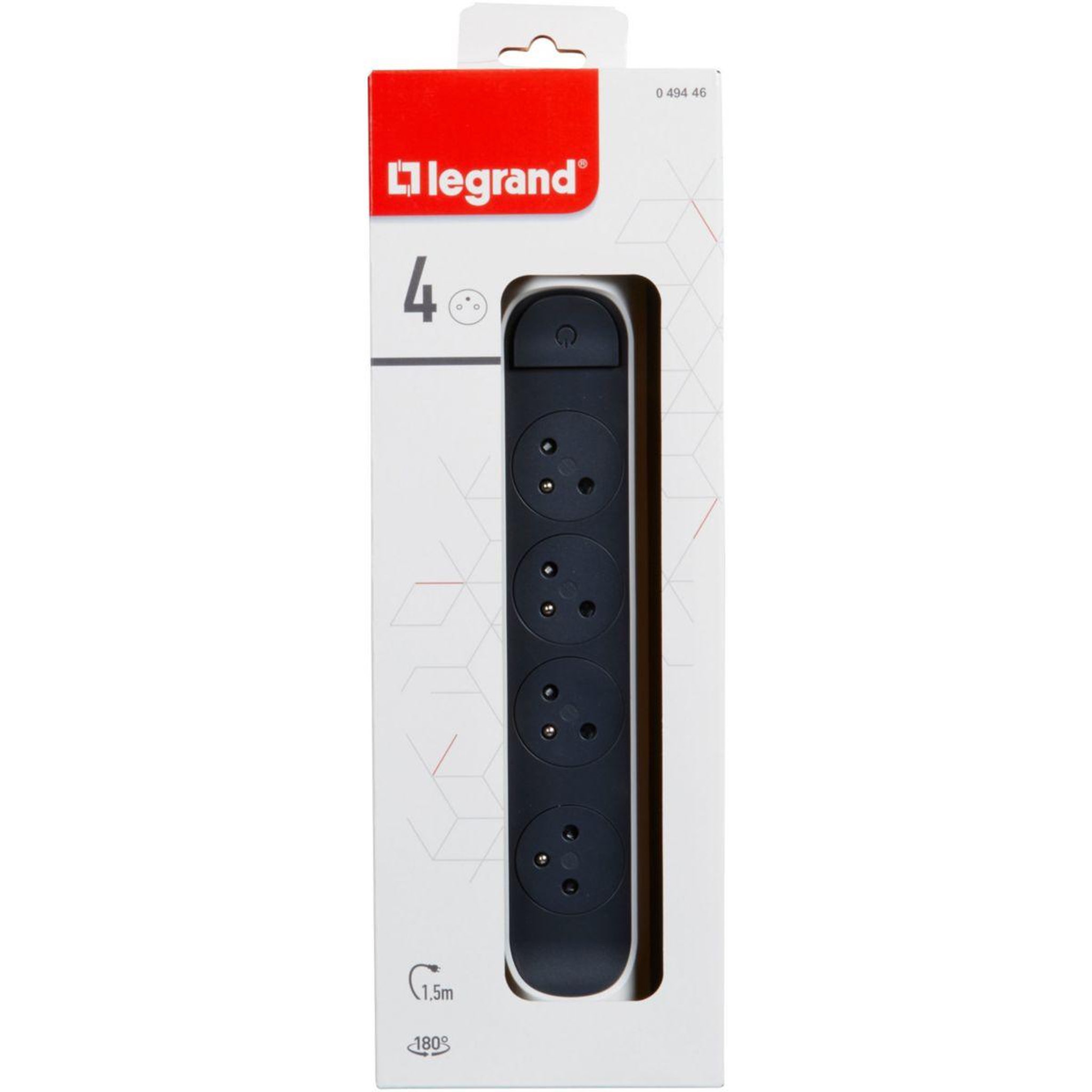 Voir la diapositive 4 : Legrand Multiprise FB 4X2P+T PREMIUM ROTATIVE ET FIXABLE 1.