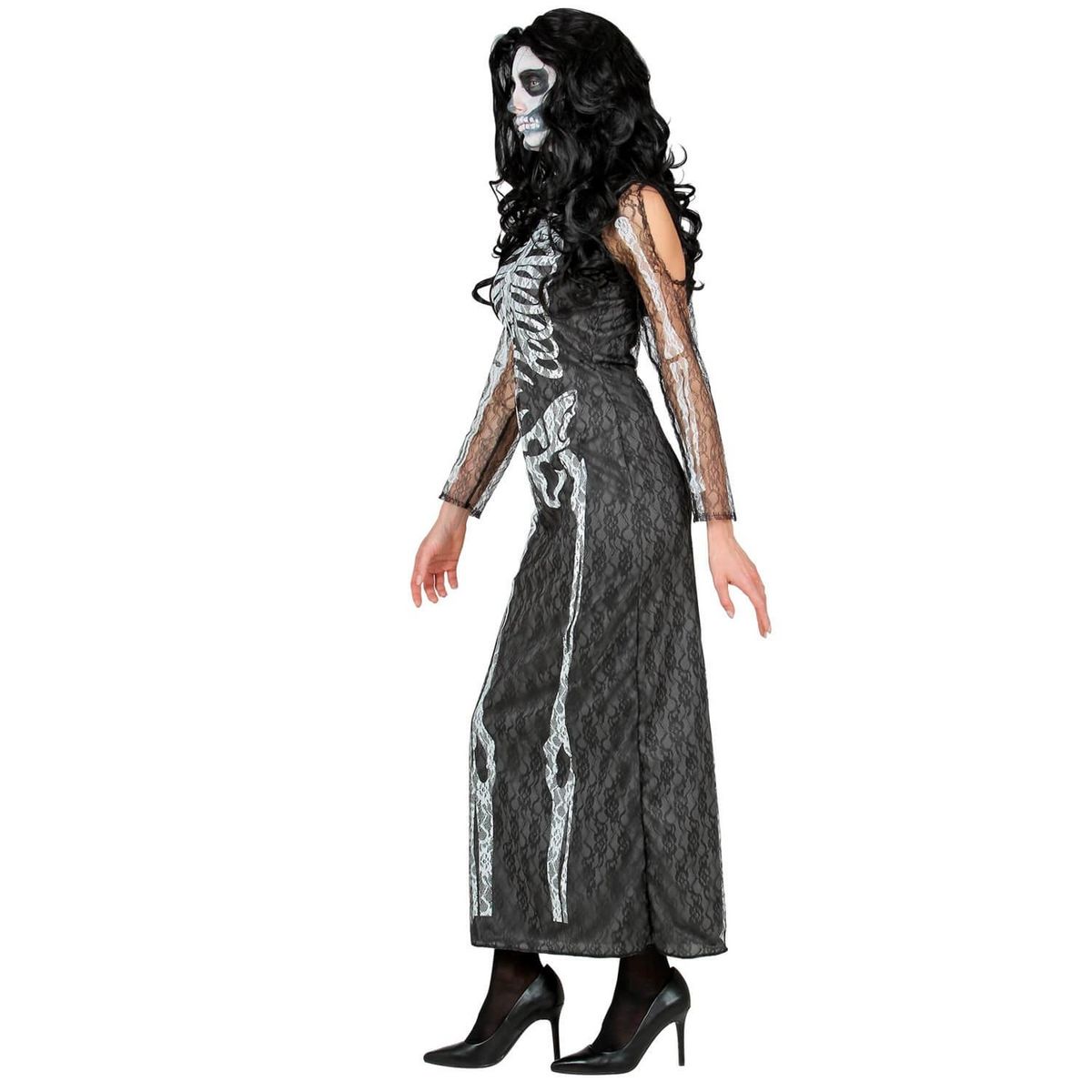 WIDMANN Déguisement de squelette dentelle - Femme - S - 36/38