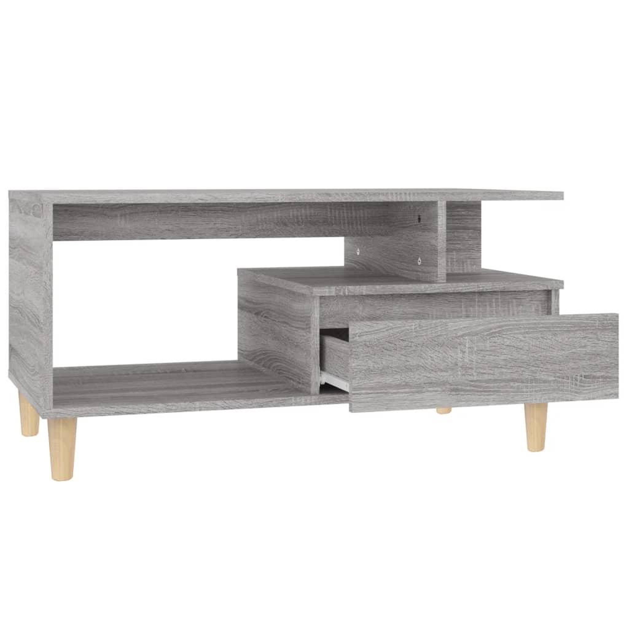 Voir la diapositive 5 : VIDAXL Table basse Sonoma gris 90x49x45 cm Bois d'ingenierie