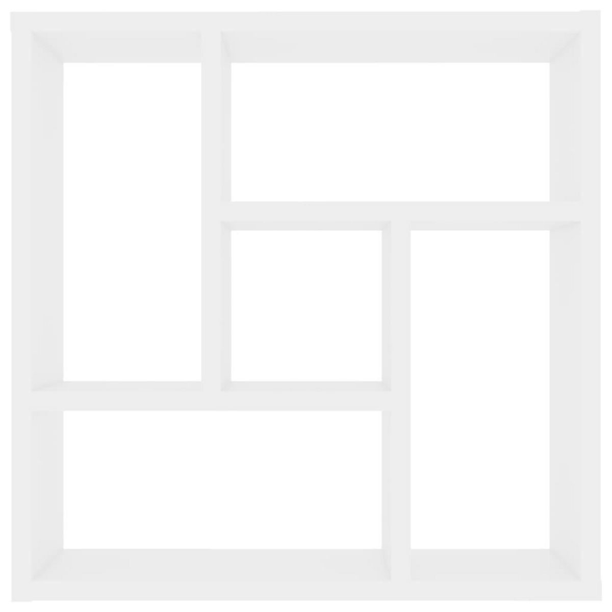 VIDAXL Etagere murale Blanc 45,1x16x45,1 cm Bois d'ingenierie