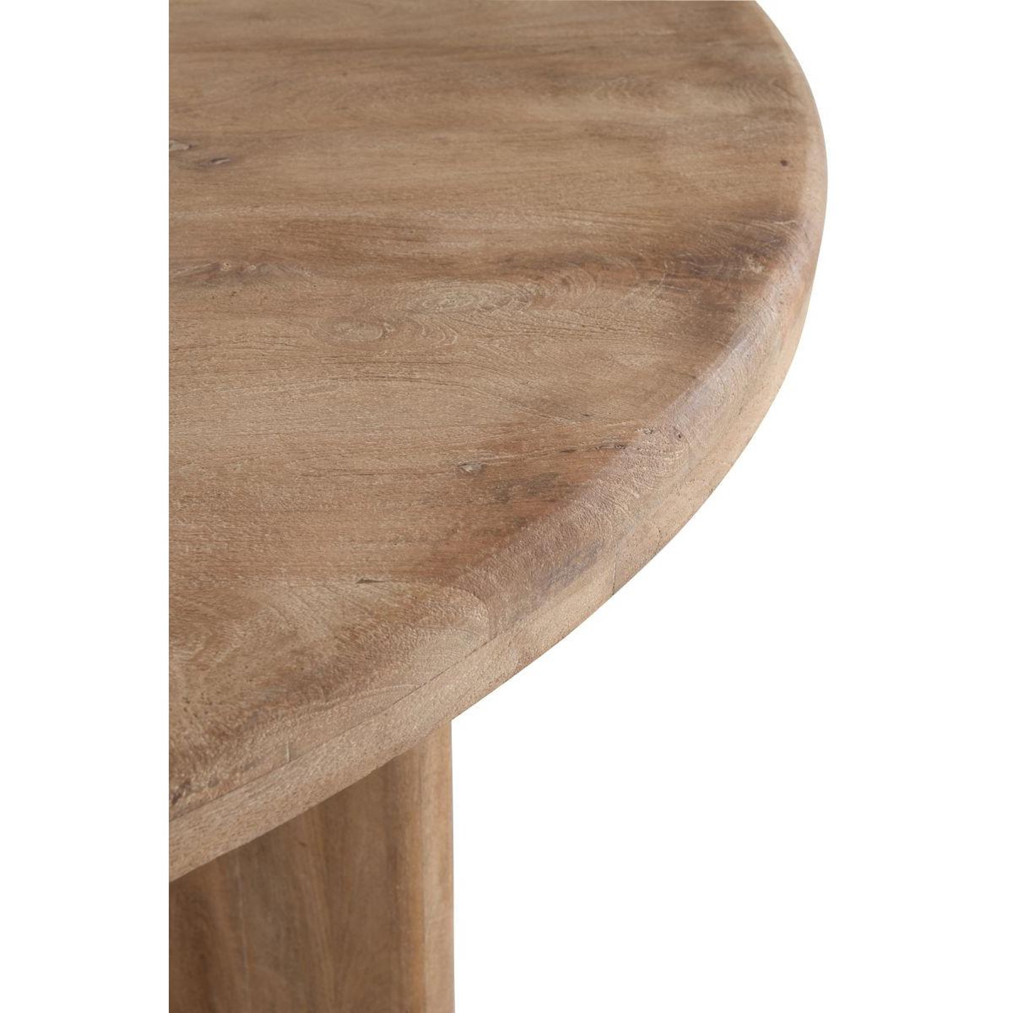 Voir la diapositive 5 : J-LINE Table à manger en bois  latasha  150cm naturel