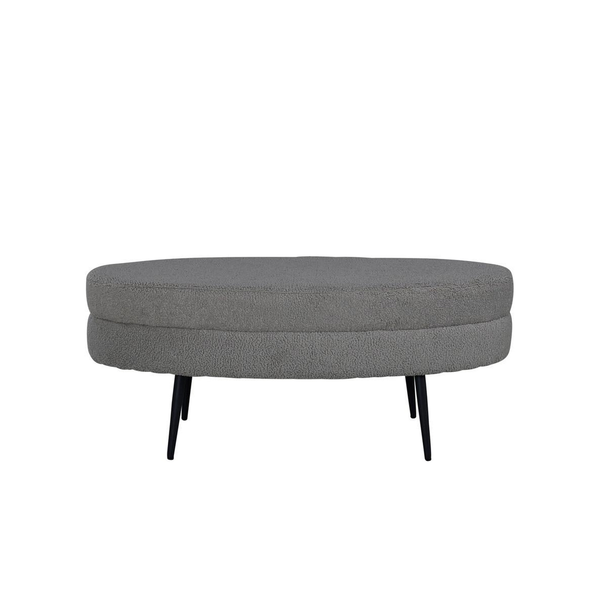 Voir la diapositive 2 : Paris Prix Pouf design bouclette  otto  100cm grège
