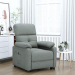 VIDAXL Fauteuil inclinable electrique Gris fonce Tissu