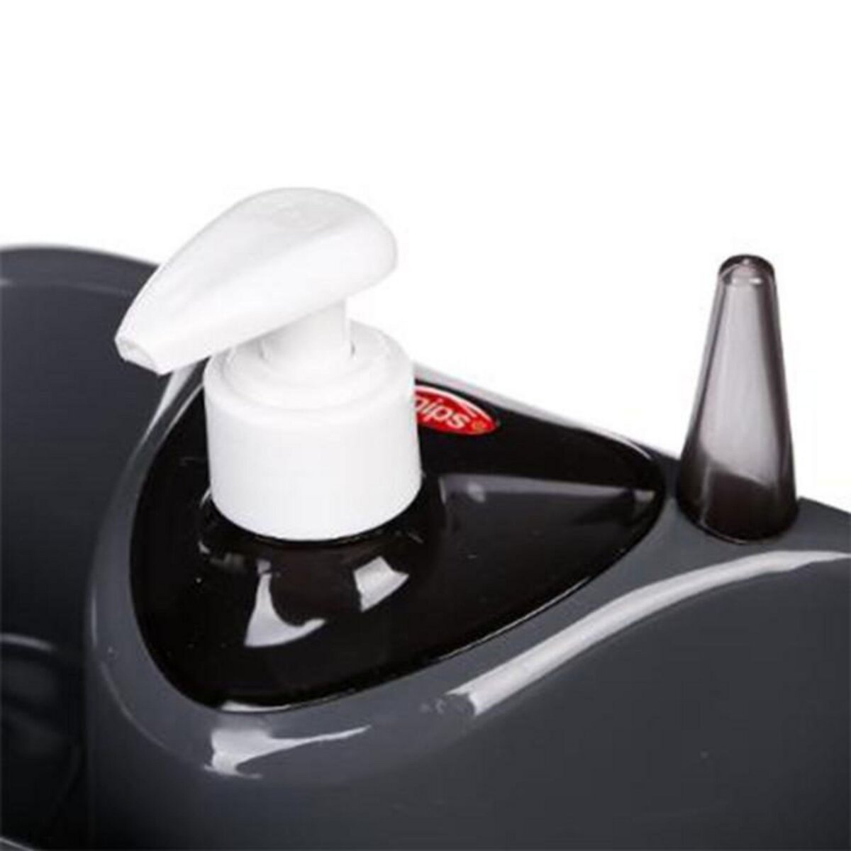 FIVE Distributeur de Savon & Porte Éponge  Spon  25cm Gris