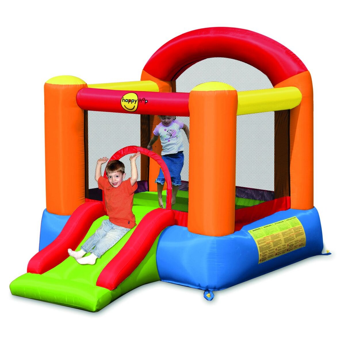 HAPPY HOP Aire de jeux gonflable toboggan pas cher Auchan.fr