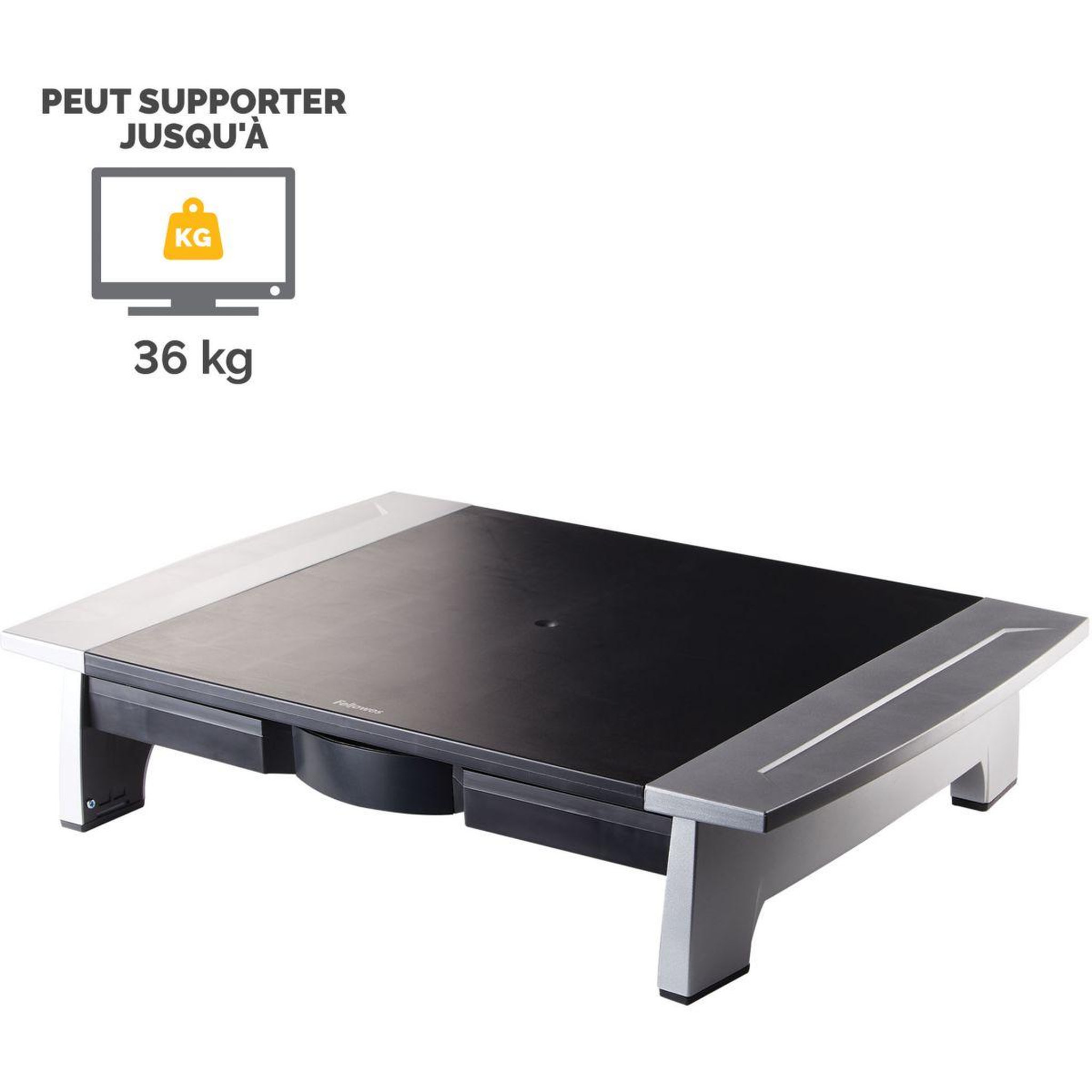 Voir la diapositive 3 : Fellowes Support moniteur réglable standard office suite