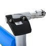 HOMCOM Home trainer vélo support d'entrainement pliable pour vélo de route VTT roues 26 à 29 pouces gris métal bleu