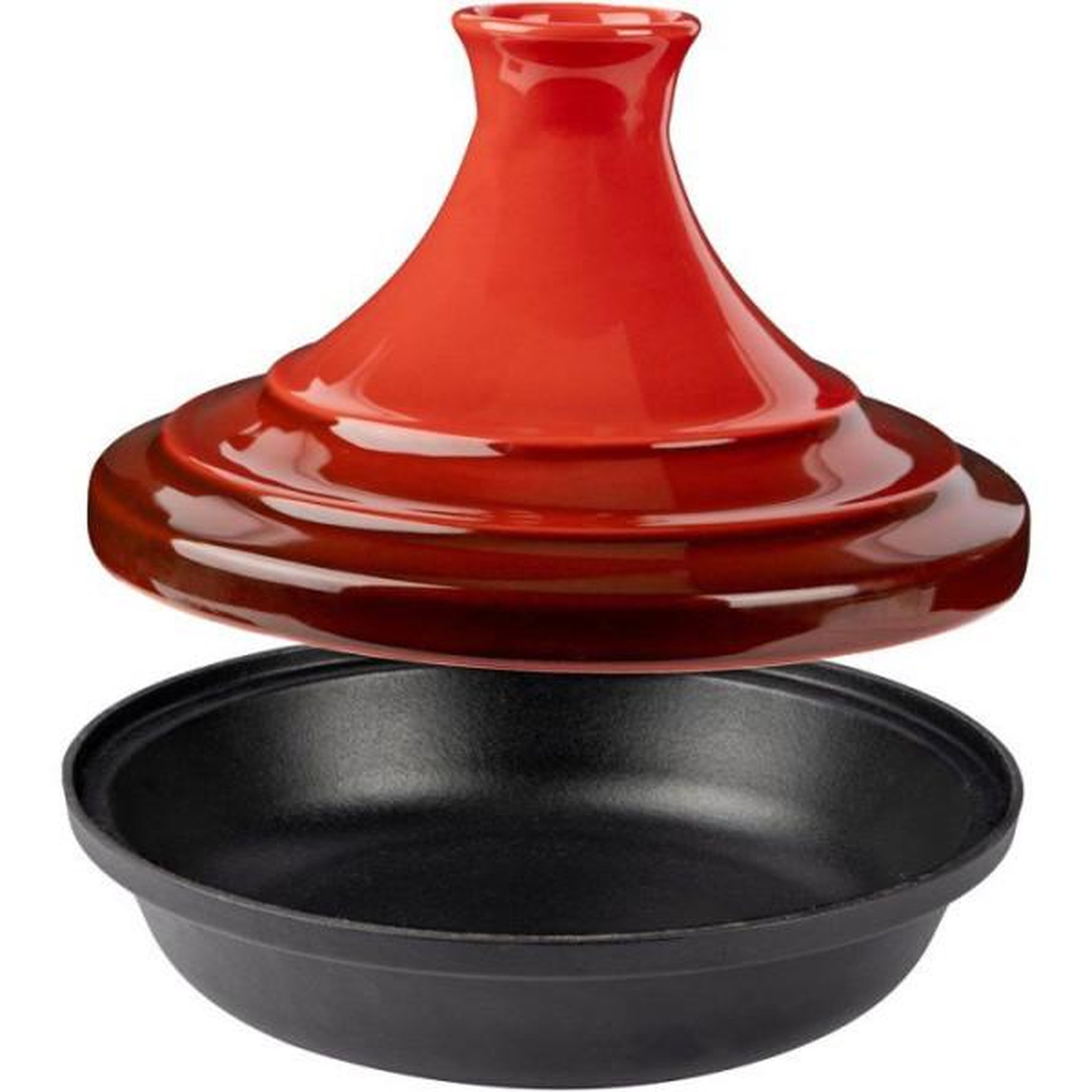 Voir la diapositive 2 : COSY & TRENDY Tajine  - cosy & trendy - fontestic 28,5 cm - fonte - rouge - tous feux