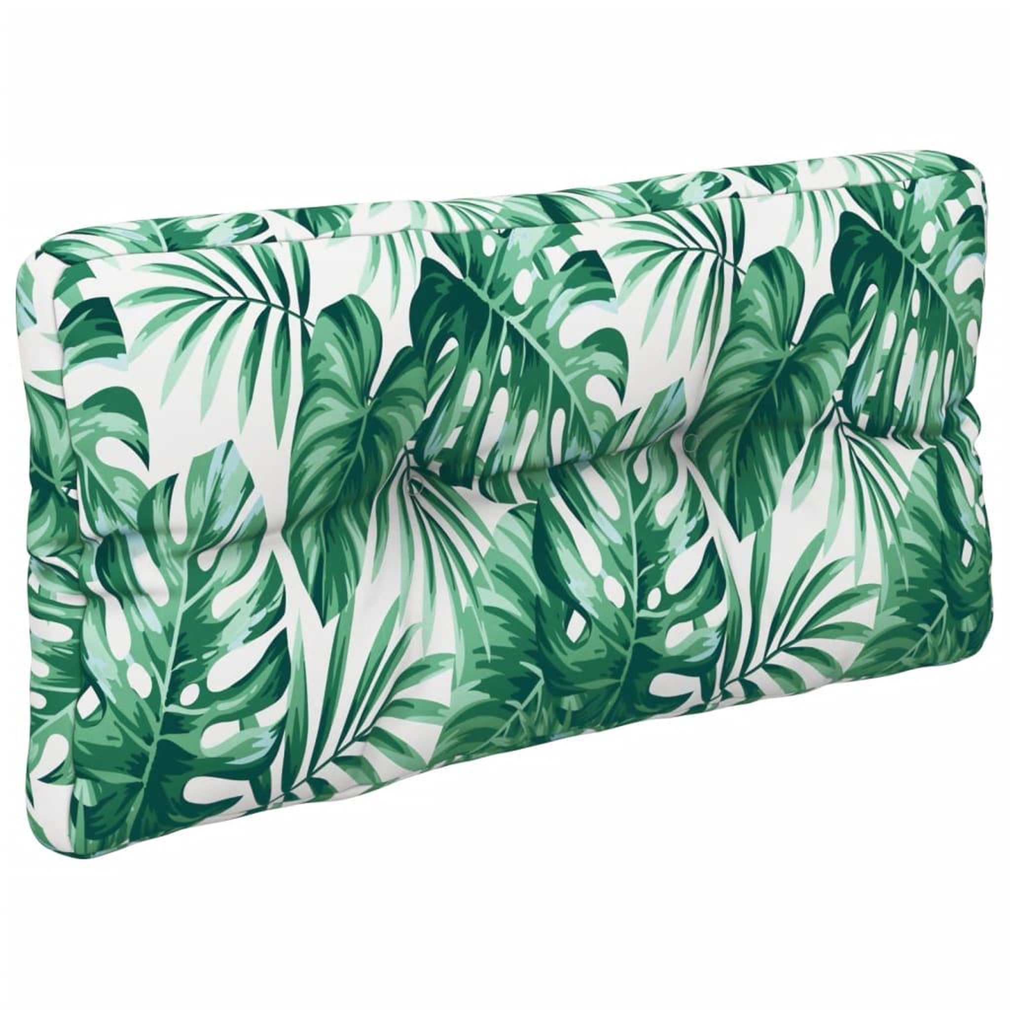 Voir la diapositive 5 : VIDAXL Coussins de palette lot de 2 motif de feuilles tissu