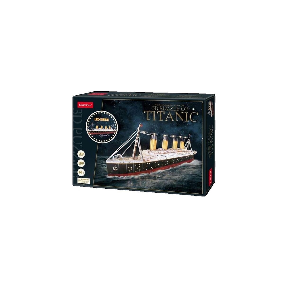 CubicFun Puzzle 3D Cubicfun Titanic avec éclairage LED