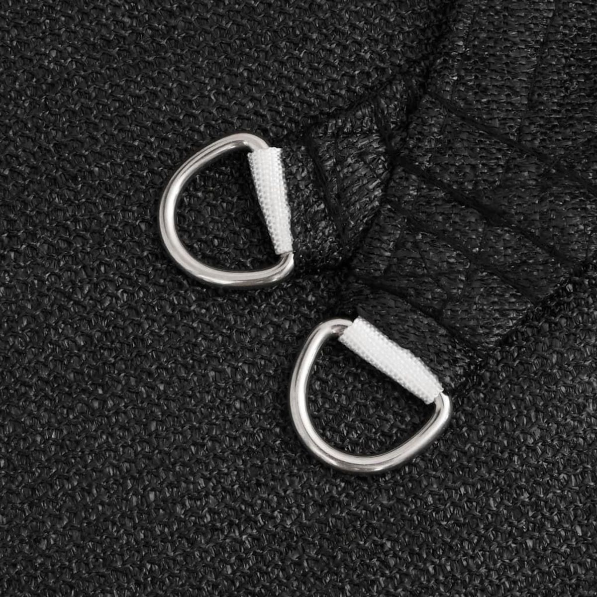 VIDAXL Voile d'ombrage 160 g/m^2 Noir 2x4,5 m PEHD