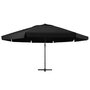 Voir la diapositive 2 : VIDAXL Parasol de jardin avec mat en aluminium 500 cm noir