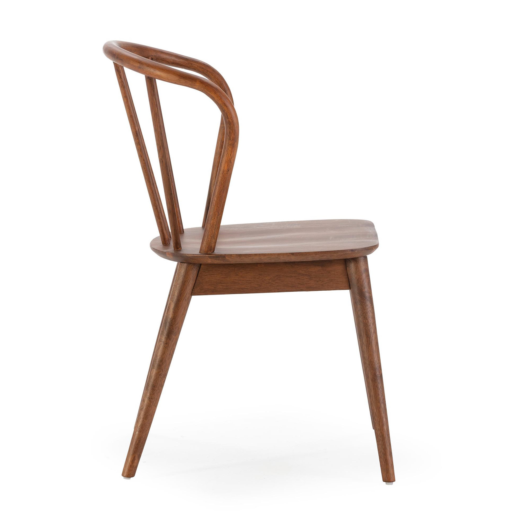 Voir la diapositive 4 : VS VENTA-STOCK Pack 2 chaises Brisa en bois coleur noyer