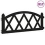Voir la diapositive 2 : VIDAXL Bordures de pelouse 17 pcs Noir 10 m PP