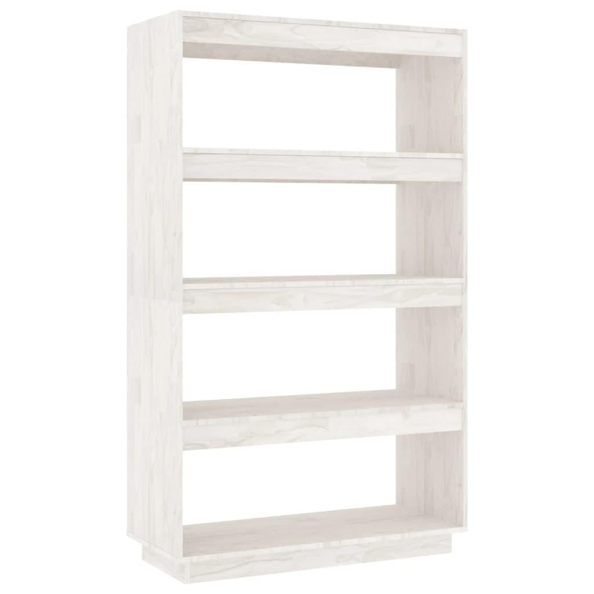 Voir la diapositive 2 : VIDAXL Bibliotheque/Separateur de piece Blanc 80x35x135 cm Pin massif