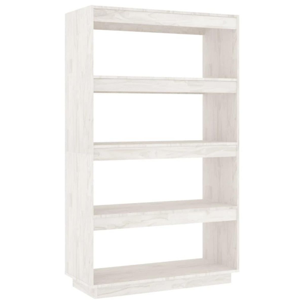 VIDAXL Bibliotheque/Separateur de piece Blanc 80x35x135 cm Pin massif