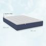 Voir la diapositive 5 : IDLITERIE Matelas ressorts ensachés KING STYLE, mémoire de forme, confort ferme